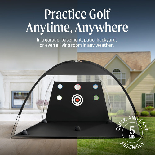 Red De Práctica De Golf Oxford 420d Grande 10x7 Pies Con Acc
