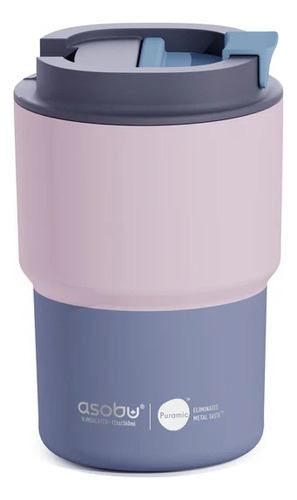 Vaso Termo Acero Inoxidable Mug 360ml Coffe Express Asobu Rosa Coffe Express