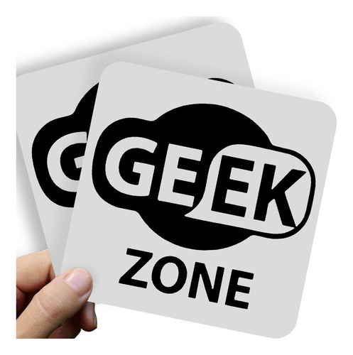 Adesivo Kit C/2 - 20x17cm - Geek Zone Wi-fi Symbol Geek