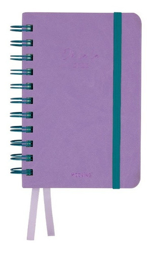 Agenda 2022 Mooving Classic Violeta 10x15 Cm 2 Dias X Pag A6