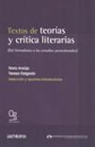 Textos De Teorías Y Críticas Literarias, Aa.vv., Anthropos