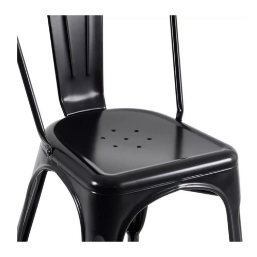 Cadeira Tolix Iron Industrial Resistente 160 Kg Masterchair Empilhavel Sala Mesa De Jantar Bar
