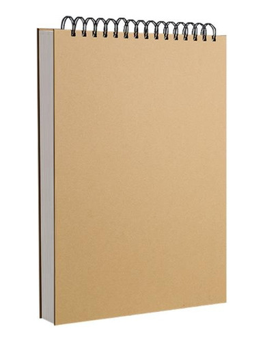 Cuaderno Dibujo O Acuarela Cubierta De Papel Kraft 18x26cm