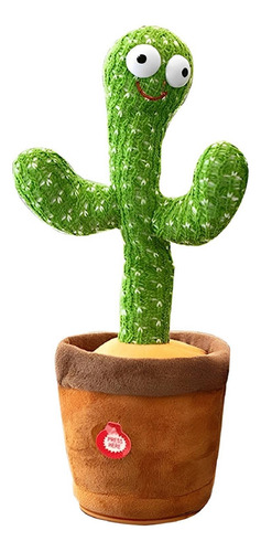 Cactus Bailarin Recargable Repite Sonidos Luces Y Musical 