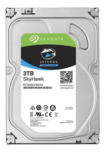 Disco Sgt 3tb 3.5 5900rpm Sata3 Skyhawk Seguridad Nvr-dvr