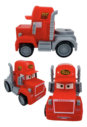 Autos Fricción Cars, Rayo Mcqueen, Mate, Mack, Francesco Color Multicolor Personaje Rayo Mcqueen Mate Mack Francesco