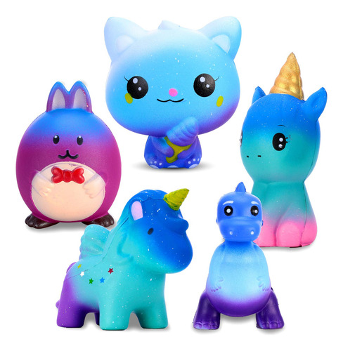 Big Squishies Toy Gifts 5 Piezas, Incluyendo Gato, Cone...