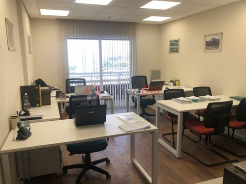 Imagem 1 de 11 de Ótima Sala Comercial Mobiliada Para Locação No Centro De São Bernardo - 7928