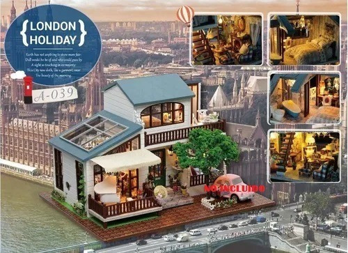 Casa De Muñecas Kit Armable Vacaciones De Londres