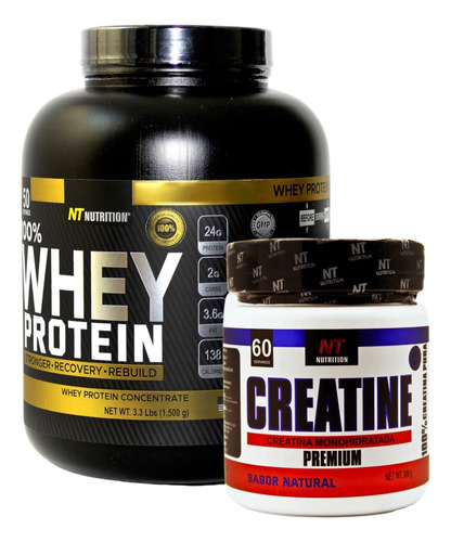 Proteina Premium Whey Protein Y Creatina Premiu Nt Nutrition