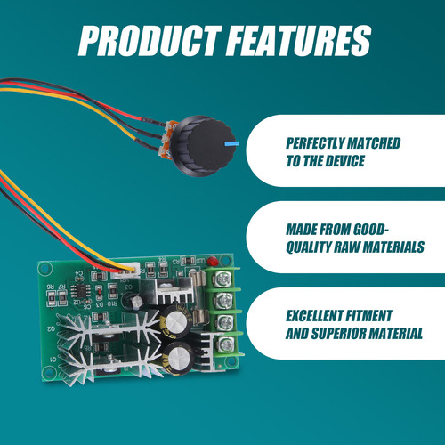 Controlador De Velocidad De Motor Crystally-20a Pwm 12v 24v