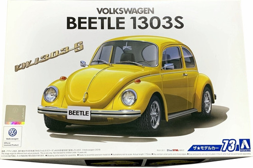 Kit Plastimodelismo 1/24 VW Beetle 1303s 13ad Fusca Aoshima