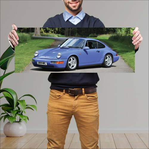 Cuadro 30x80cm Auto 1991 Porsche 911 Carrera Rs 240