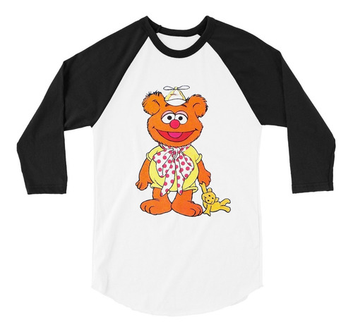 Playera Raglan 3/4 Fozzie Muppet Babies Caricaturas Retro