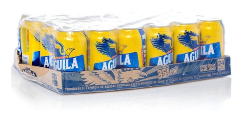 Cerveza Aguila Paca X 24 Latas Bandeja 