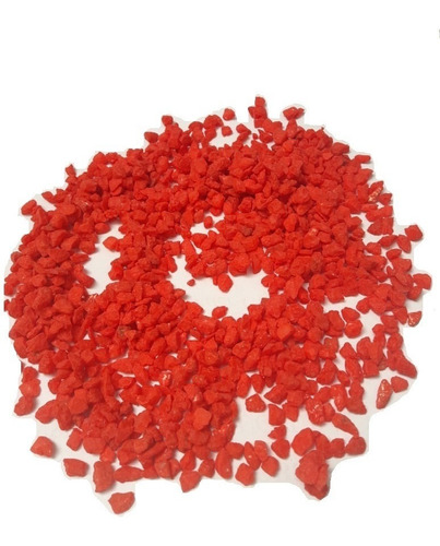 Piedra Decorativa Colores Para Jardín X 1 Kilo (roja)