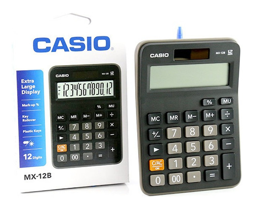 Calculadora Casio Mx-12b-bk 12 Digitos