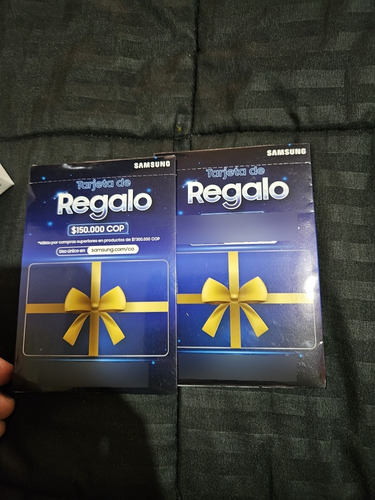 2 Tarjetas De Regalo Samsung De 150mil