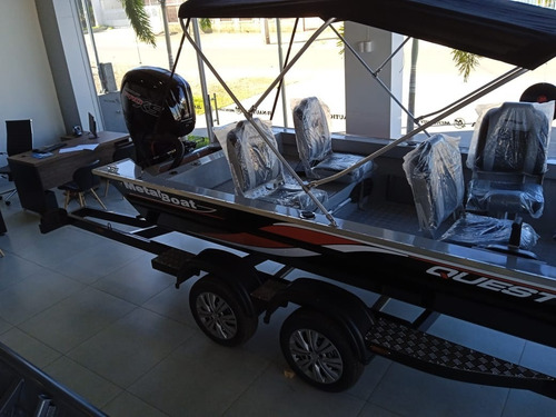 Imagem 16 de 25 de Lancha Metalboat Quest 195 Mercury 115 Reboque 2 Eixo