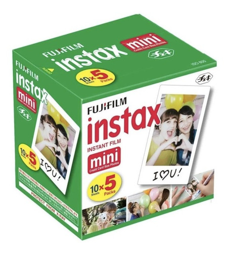 Fujifilm Cartucho Instax Mini Iso 800 5 Paquetes (50 Hojas)