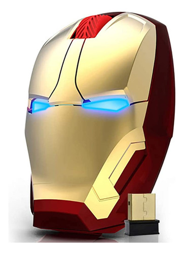 Iron Man Mouse Inalámbrico Para Gamers,mouse Óptico