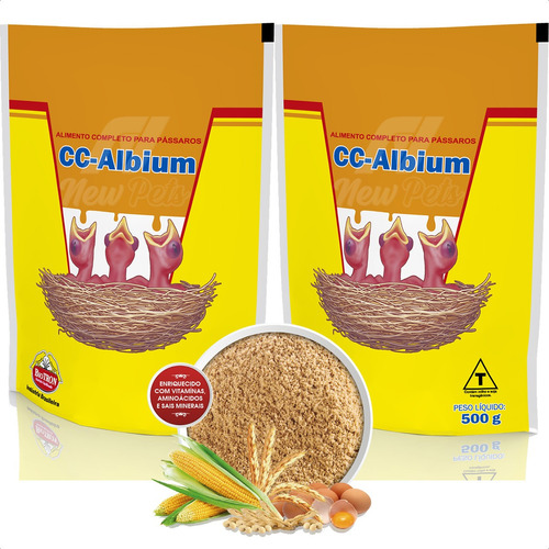 Kit 2 Cc-albium 500g - Biotron - Alimento Papa P/ Filhotes 