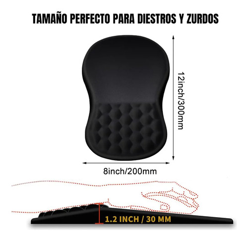 Mouse Pad Ergonômico, Tapete De Mouse Com Espuma De Memória