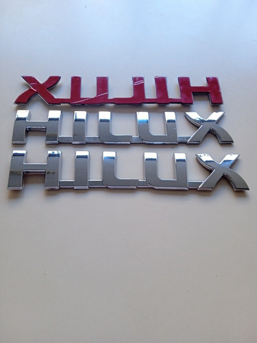 Emblema De Letras Cromadas De Compuerta Para Toyota Hilux