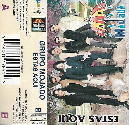 Grupo Mojado Album Estas Aqui Sello Fonovisa Cassette Nuevo