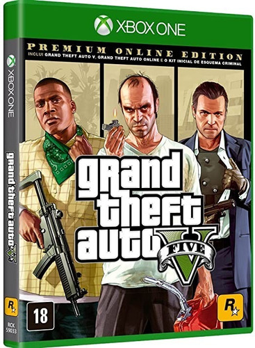 Gta V - Premium Online Edition - Xbox One - Novo- Lacrado