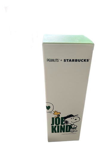 Termo Botella Starbucks X Snoopy Peanuts Acero Verde Verde Claro