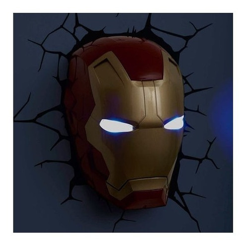 Planos Casco Iron Man Para Lámpara De Pared / Marvel Disney