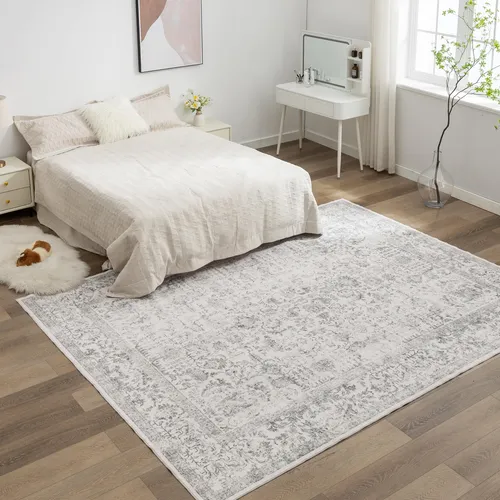 Purecozy Alfombra Gris De 3 X 5 Pulgadas, Alfombra De Entrad