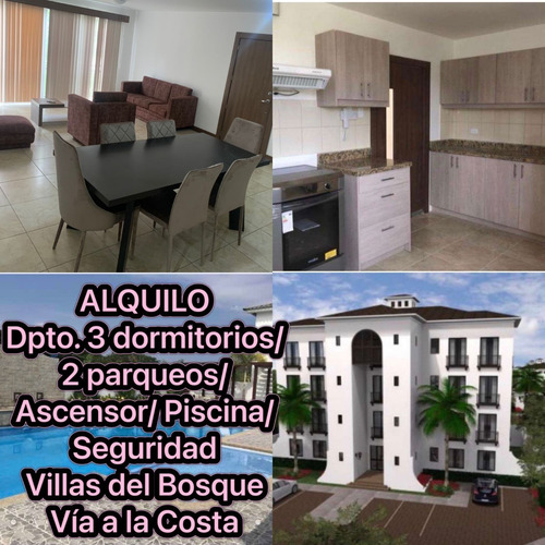 Imagen 5 de 15 de Departamento Amoblado En Villas Del Bosque-vía A La Costa