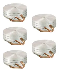 Comprar Kit 5 Cinta Catraca Amarracao 3 Ton 9 Metros Gancho J no Mercado Livre