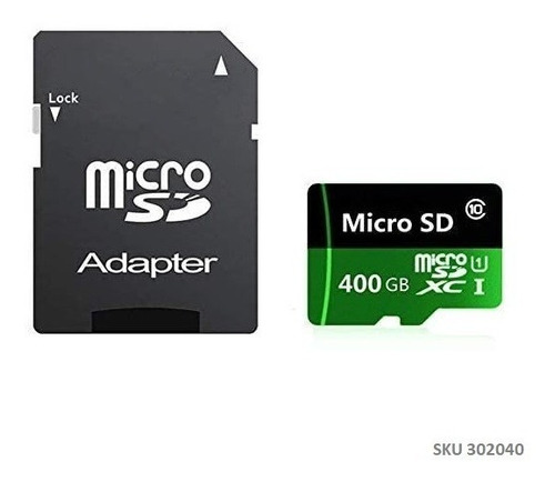 Micro Sd 400 Gb Clase 10 + Adaptador + Sd 32gb Mejor Que 256