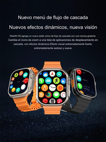 Reloj Smartwatch S8 Ultra Max Bluetooth Naranja Premium