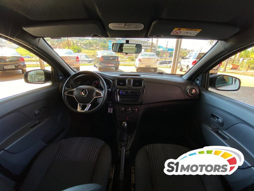 Imagem 9 de 14 de Renault Logan Life 1.0 Branco 2020
