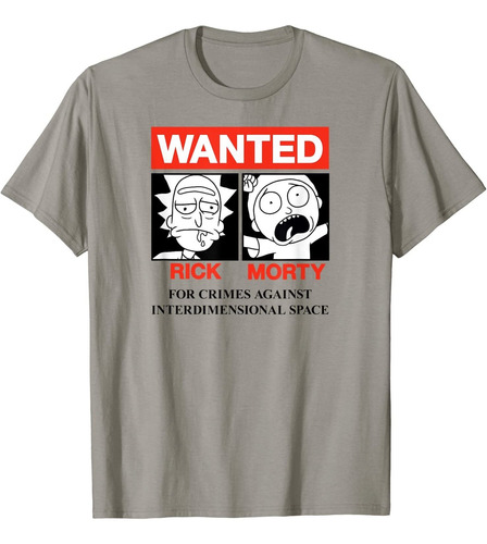 Camisetas Rick & Morty Wanted Hombre Talla S
