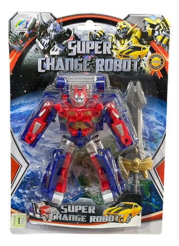 Muñeco Transformer Super Change Robot Convertible