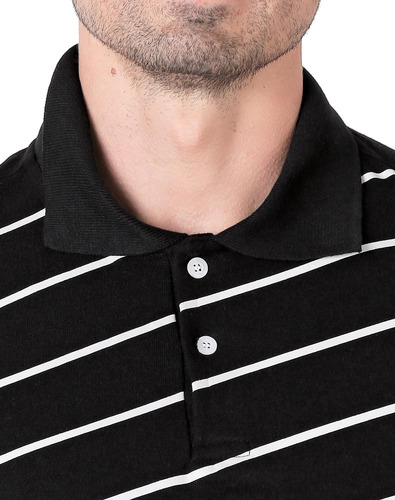 Playera Moda Polo Hombre Negro Stfashion 71604800