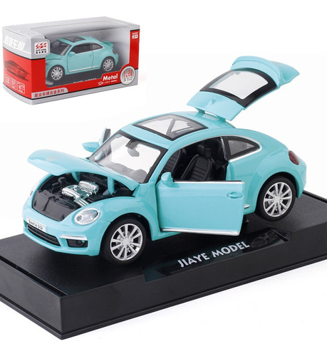 Volkswagen Beetle Gsr Miniatura Metal Autos Con Luz Y Sonido