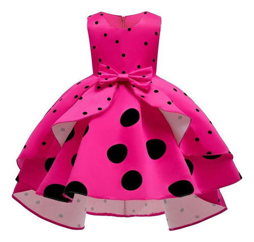 Vestido De Princesa Infantil Retrô De Bolinhas