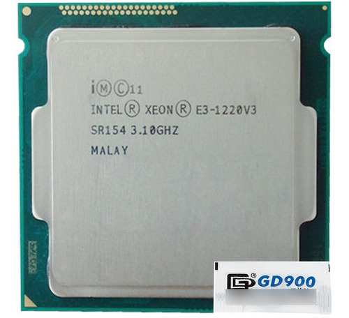 Imagem 1 de 4 de Processador Intel Xeon E3 1220 V3 Lga 1150 + Pasta Gd900