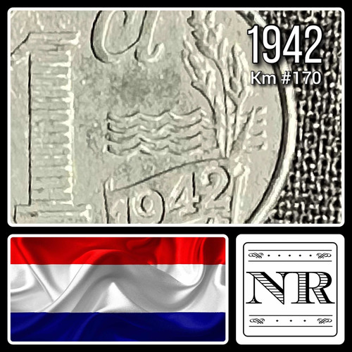 Holanda - 1 Cent - Año 1942 - Km #170 - Ocupación