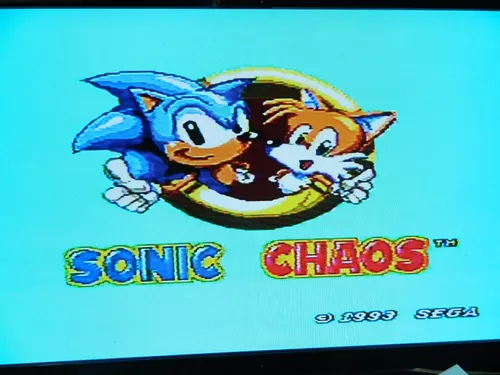 Sonic Chaos Original Tectoy Master System - Loja Fisica Rj 