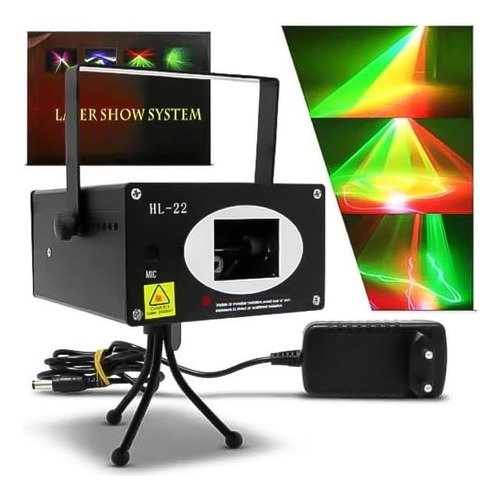 Laser Show System Luces Led Holográfico Hl-22b