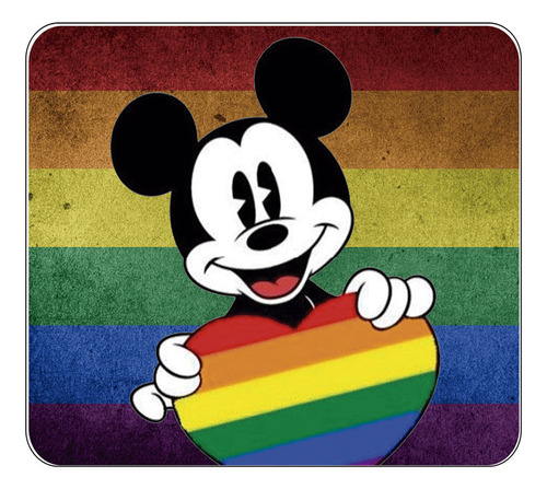 Mousepad Mickey Mouse Corazon Love Regalo Personalizado 1060