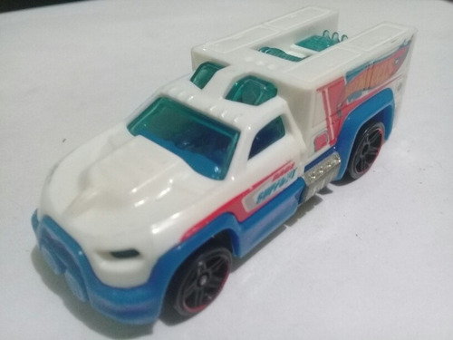 Hot Wheels Rescue Duty 2012 Blanco Azul 