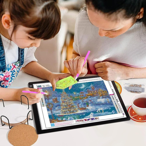 Mesa De Dibujo Luz Led Recargable Con Clip Magnetico A3